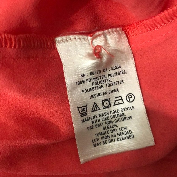 Anthropologie meadow rue coral blouse 4 - Picture 4 of 5